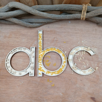Houten vul-letters